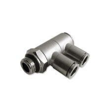 Doppio anello semplice girevole con asta