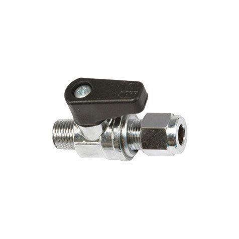 Valvola a sfera maschio conico attacco bicono