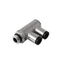 Doppio anello semplice girevole con asta