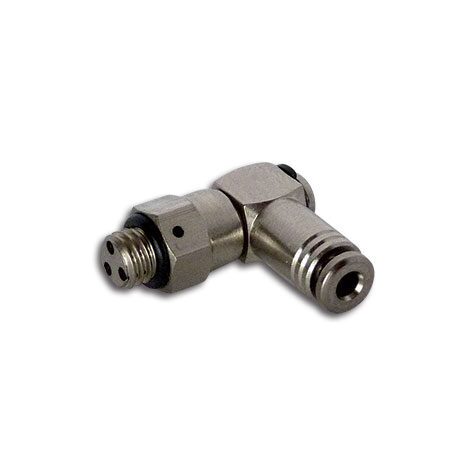 Gomito girevole cilindrico con scarico rapido